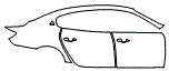 Door and Rear Fender Kit pattern for the 2023 Maserati Quattroporte