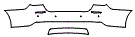 Rear Bumper Kit pattern for the 2014 Maserati Quattroporte