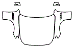 Full Hood, Fender and Mirror Kit pattern for the 2023 Maserati Quattroporte