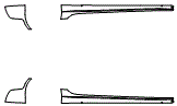Rocker Panel Kit pattern for the 2023 Maserati Quattroporte