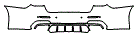 Rear Bumper Kit pattern for the 2017 Maserati Quattroporte