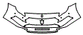 Bumper Kit pattern for the 2023 Maserati Quattroporte