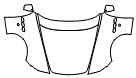 Hood, Fender and Mirror Kit pattern for the 2010 Maserati Quattroporte