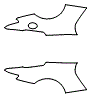 Rear Fender Kit pattern for the 2020 Maserati Gran Turismo