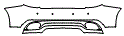 Rear Bumper Kit pattern for the 2016 Maserati Gran Turismo