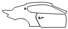 Door and Rear Fender Kit pattern for the 2020 Maserati Gran Turismo
