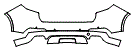 Rear Bumper Kit pattern for the 2024 Maserati Levante