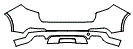 Rear Bumper Kit pattern for the 2024 Maserati Levante