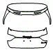 Trunk Lid Kit pattern for the 2019 Maserati Levante