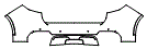 Rear Bumper Kit pattern for the 2019 Maserati Levante
