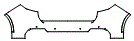 Rear Bumper Kit pattern for the 2019 Maserati Levante