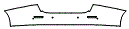 Rear Bumper Kit pattern for the 2015 Maserati Ghibli