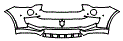 Bumper Kit pattern for the 2024 Maserati Levante