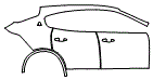 Door and Rear Fender Kit pattern for the 2024 Maserati Levante