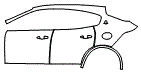 Door and Rear Fender Kit pattern for the 2024 Maserati Levante