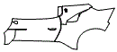 Rear Fender and Door Kit pattern for the 2025 Maserati MC20