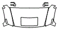 Full Hood, Fender and Mirror Kit pattern for the 2009 Hummer H2