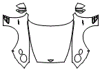 Full Hood, Fender and Mirror Kit pattern for the 2024 Bentley Continental GT