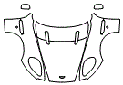 Full Hood, Fender and Mirror Kit pattern for the 2004 Aston Martin DB9