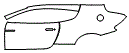 Door and Rear Fender Kit pattern for the 2017 Aston Martin DB9
