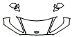 Hood, Fender and Mirror Kit pattern for the 2014 Aston Martin Vanquish
