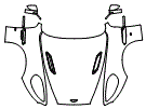 Full Hood, Fender and Mirror Kit pattern for the 2018 Aston Martin Vanquish S