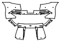 Rear Bumper Kit pattern for the 2023 Aston Martin DBS