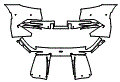 Rear Bumper Kit pattern for the 2023 Aston Martin DBS