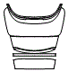 Trunk Lid Kit pattern for the 2023 Aston Martin DBS 770 Ultimate