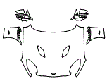 Full Hood, Fender and Mirror Kit pattern for the 2023 Aston Martin DBS