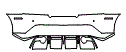 Rear Bumper Kit pattern for the 2011 Aston Martin DBS