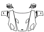 Full Hood, Fender and Mirror Kit pattern for the 2023 Aston Martin DBS