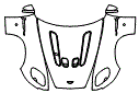 Full Hood, Fender and Mirror Kit pattern for the 2017 Aston Martin V12 Vantage S