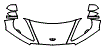 Hood, Fender and Mirror Kit pattern for the 2013 Aston Martin Rapide