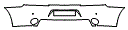 Rear Bumper Kit pattern for the 2018 Aston Martin Rapide S