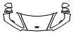 Hood, Fender and Mirror Kit pattern for the 2018 Aston Martin Rapide S