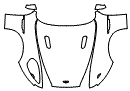 Full Hood, Fender and Mirror Kit pattern for the 2017 Aston Martin DB9