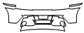 Rear Bumper Kit pattern for the 2016 Aston Martin V8 Vantage