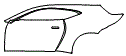 Door and Rear Fender Kit pattern for the 2021 Aston Martin Vantage