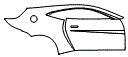 Door and Rear Fender Kit pattern for the 2022 Aston Martin Vantage
