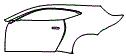 Rear Fender and Door Kit pattern for the 2022 Aston Martin Vantage