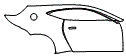 Rear Fender and Door Kit pattern for the 2022 Aston Martin Vantage