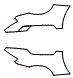 Rear Fender Kit pattern for the 2017 Aston Martin V12 Vantage S