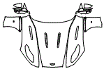 Full Hood, Fender and Mirror Kit pattern for the 2023 Aston Martin DB11