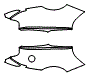 Rear Fender Kit pattern for the 2023 Aston Martin DB11