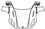 Full Hood, Fender and Mirror Kit pattern for the 2023 Aston Martin DB11