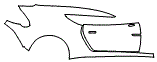 Door and Rear Fender Kit pattern for the 2017 Aston Martin Vanquish Zagato