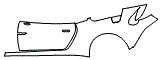 Door and Rear Fender Kit pattern for the 2018 Aston Martin Vanquish Zagato
