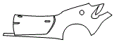 Door and Rear Fender Kit pattern for the 2018 Aston Martin Vanquish Zagato