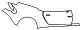 Door and Rear Fender Kit pattern for the 2018 Aston Martin Vanquish Zagato